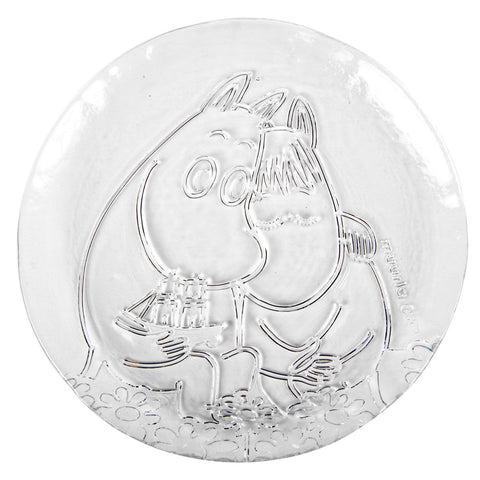 Moomin Together Forever glass plate 19 cm