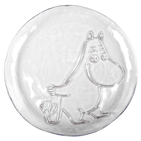Moomin Moomintroll glass plate 26 cm