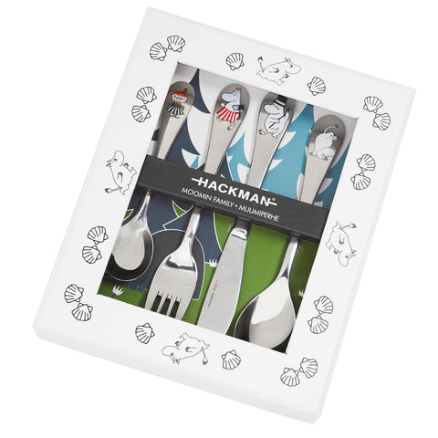 Moomin Family children's cutlery set by Hackman