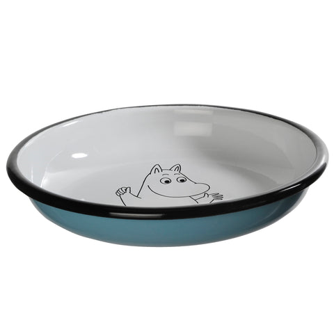 Moomintroll enamel plate 18 cm