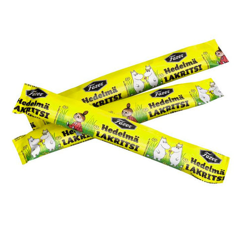 Box of Moomin Fruit liquorice by Fazer