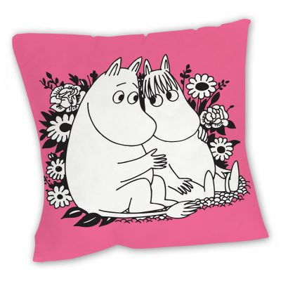 Pink Moomintroll and Snorkmaiden pillow case by Star Editions