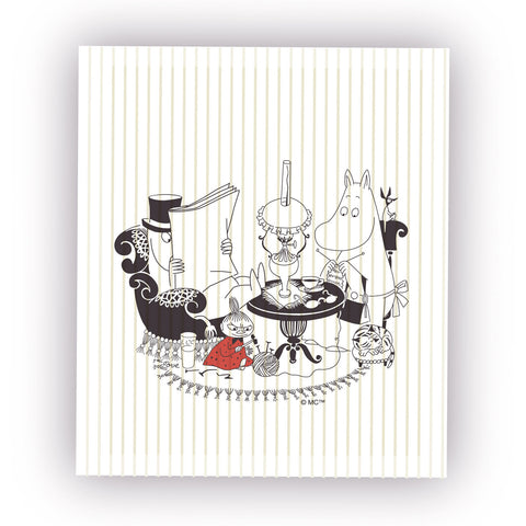 Moominpappa reading dish cloth (2 pack)