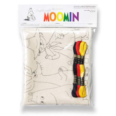 Moomin embroidery pillow kit