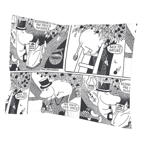 Comic Moominpappa pillowcase 55 x 65 cm by Finlayson