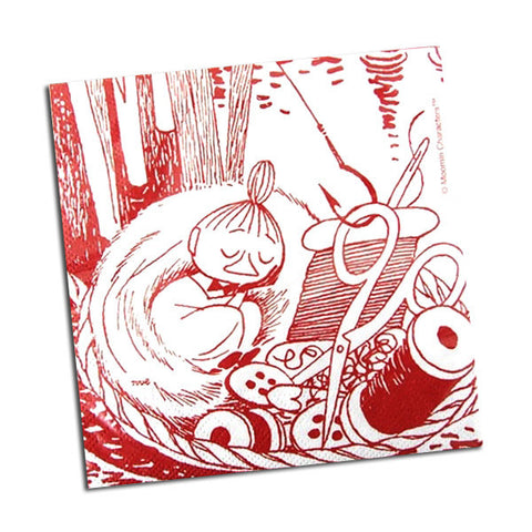 Sleeping Little My red napkins by Opto Design
