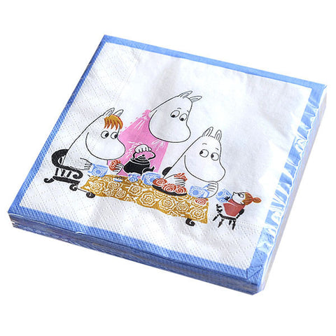 Moomin Teaparty Blue napkins