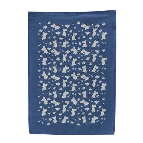 Moomin Blue Kitchen towel by Opto Design