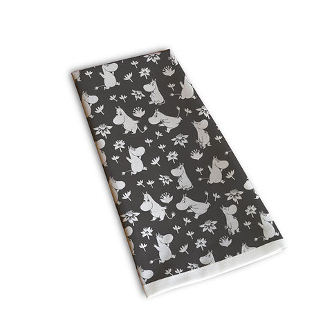 Moomin Black Kitchen towel by Opto Design