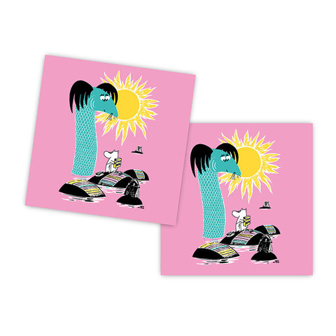 Håll Sverige Rent napkins pink by Opto Design