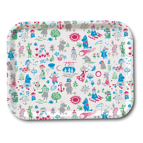 Moomin pattern tray 43 x 33 cm