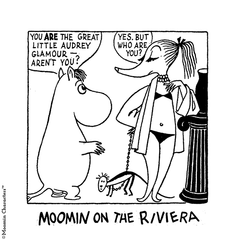 Audrey Glamour- Moomins on the Riviera