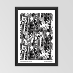 Moomin poster - Hemulens in the forest