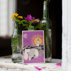 The Book about Moomin wooden card 4-pack