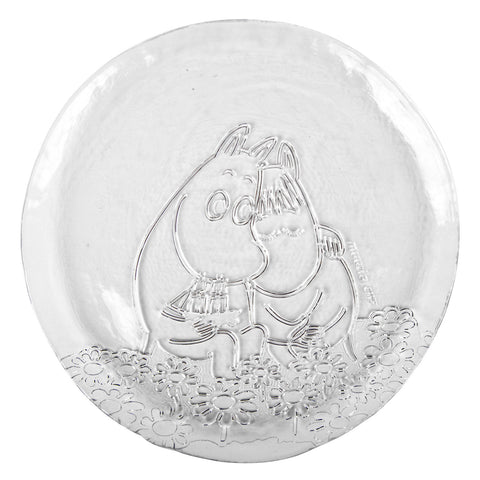 Moomin Together Forever glass plate 26 cm