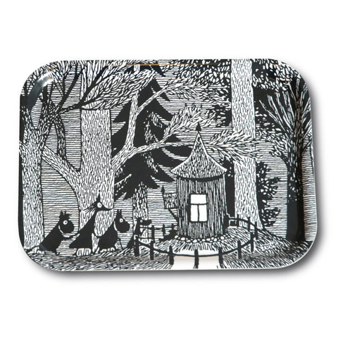 Cottage in the woods tray 27 x 20 cm