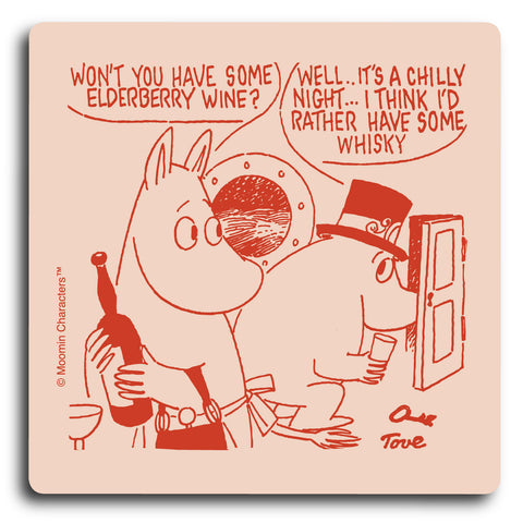 Some elderberry wine coaster