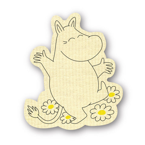 Moomin-shaped dish cloth