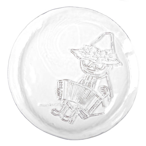 Moomin Snufkin glass plate 26 cm