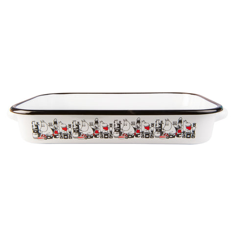 Moomin pie dish white