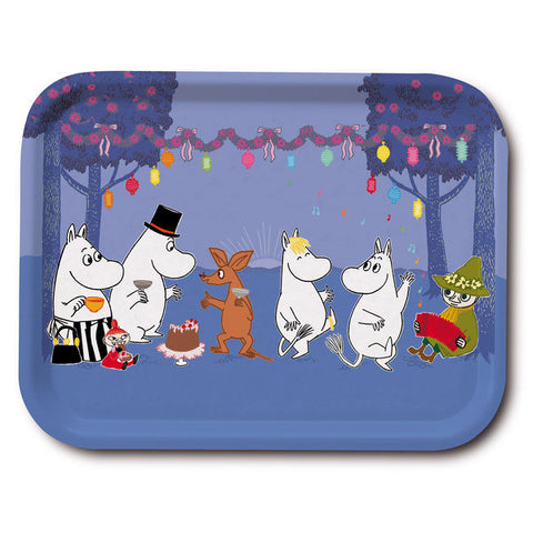 Moomin dancing tray 27x20 cm