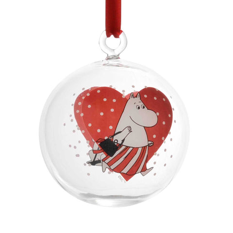 Moomin Christmas ball 4 assorted, Ø 8 cm